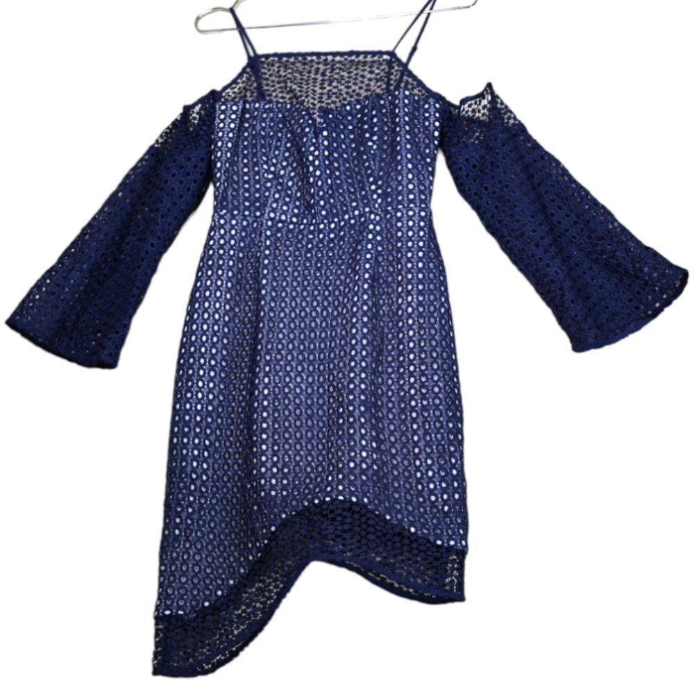 🅽🅴🆆 KEEPSAKE the label Easy Love retro asymmetrical bell sleeve mini dress, S - Picture 11 of 13